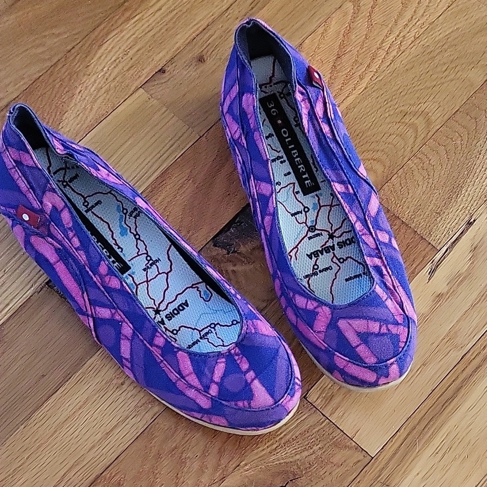 Oliberte Purple Flats
